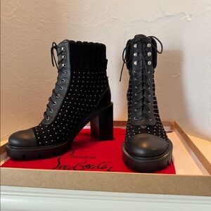 Suede Combat Boots, Dakita Lug 70